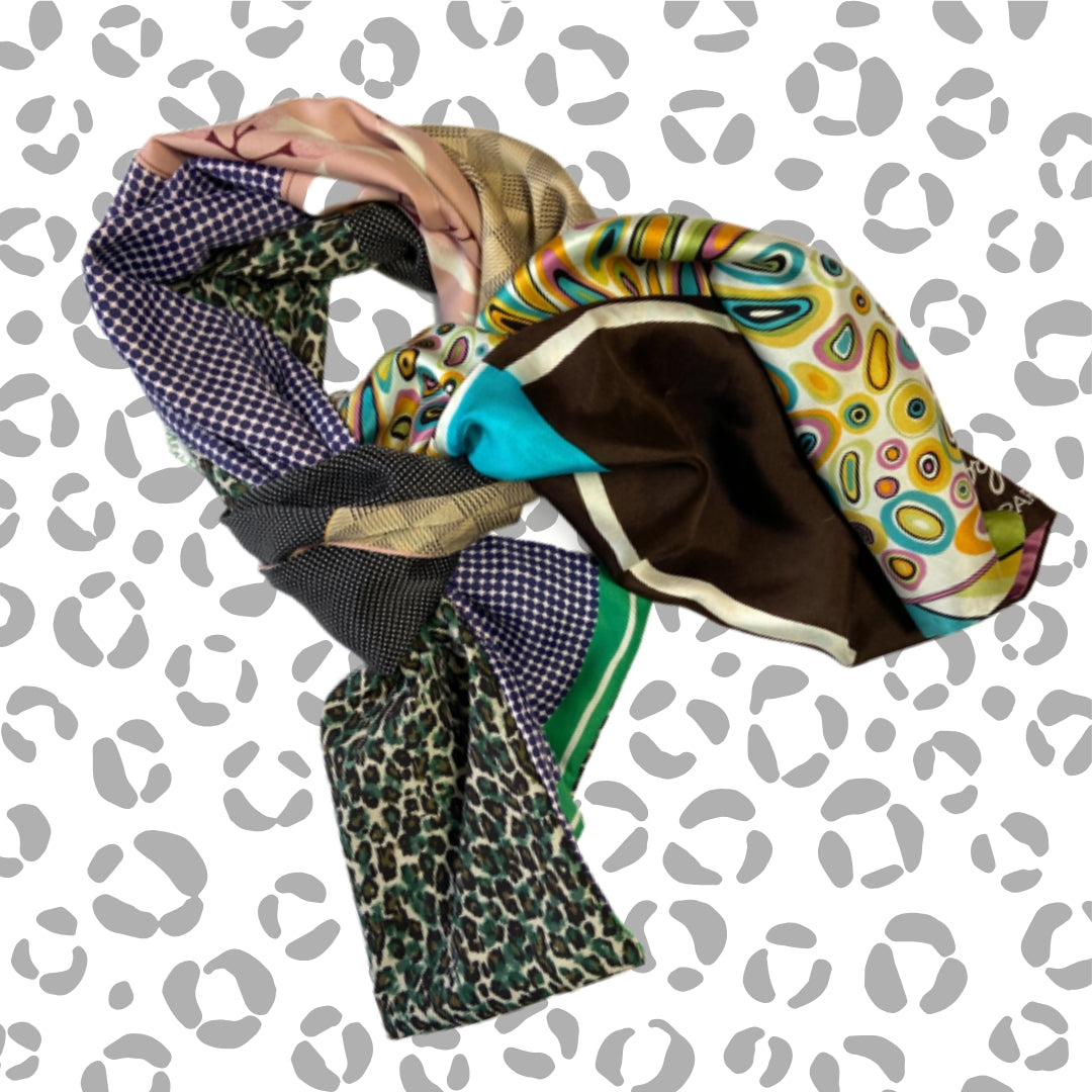 FOULARD RECTANGLE L FIORELLA - Série Léopard