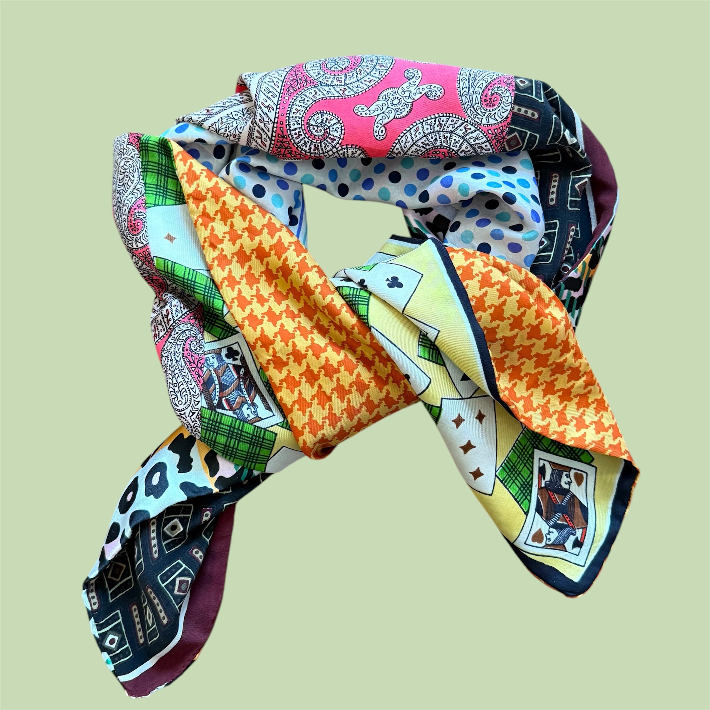 FOULARD RECTANGLE L RENATA - série Léopard