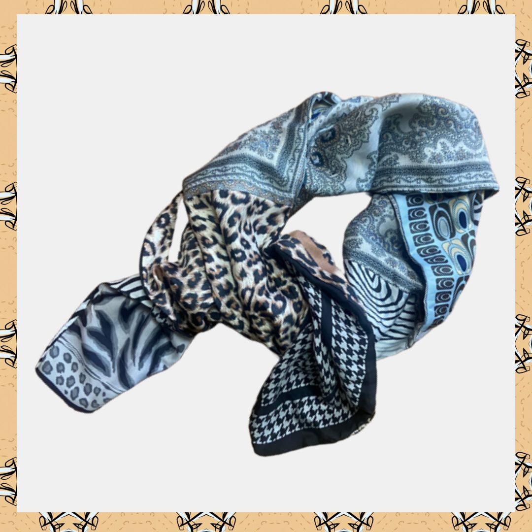 FOULARD RECTANGLE L VANINA - Série Léopard