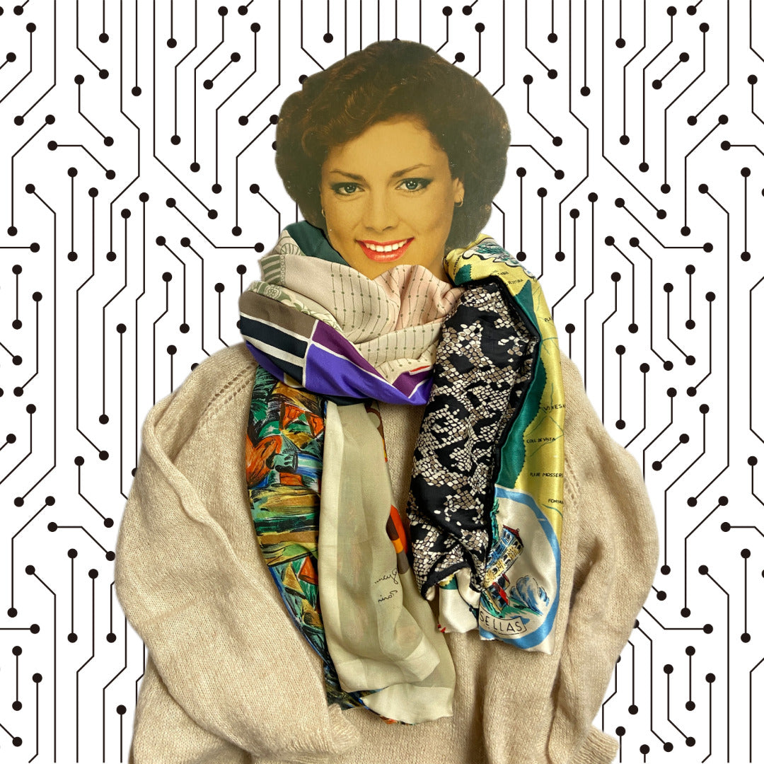 FOULARD RECTANGLE XL DAISY