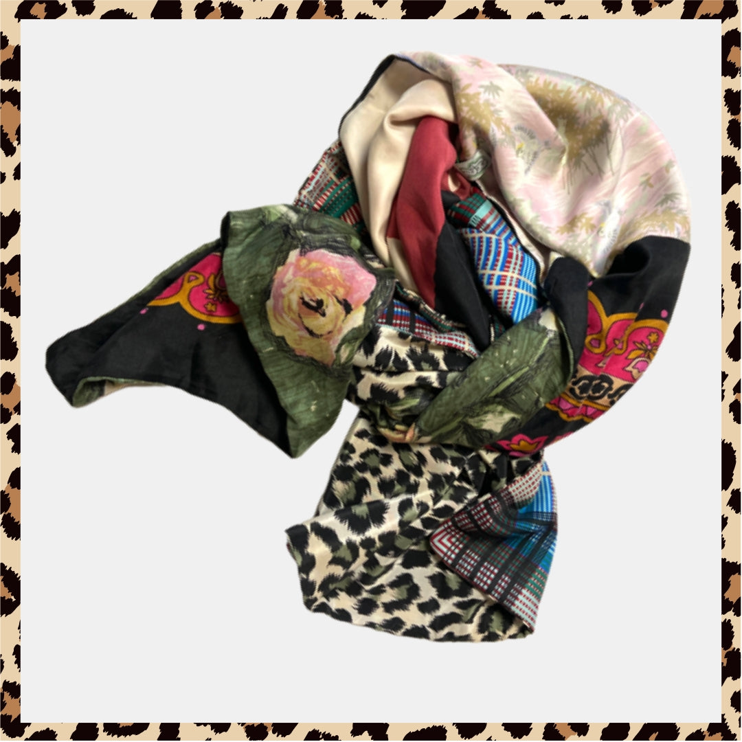 FOULARD RECTANGLE XL FERDINE - Série Léopard