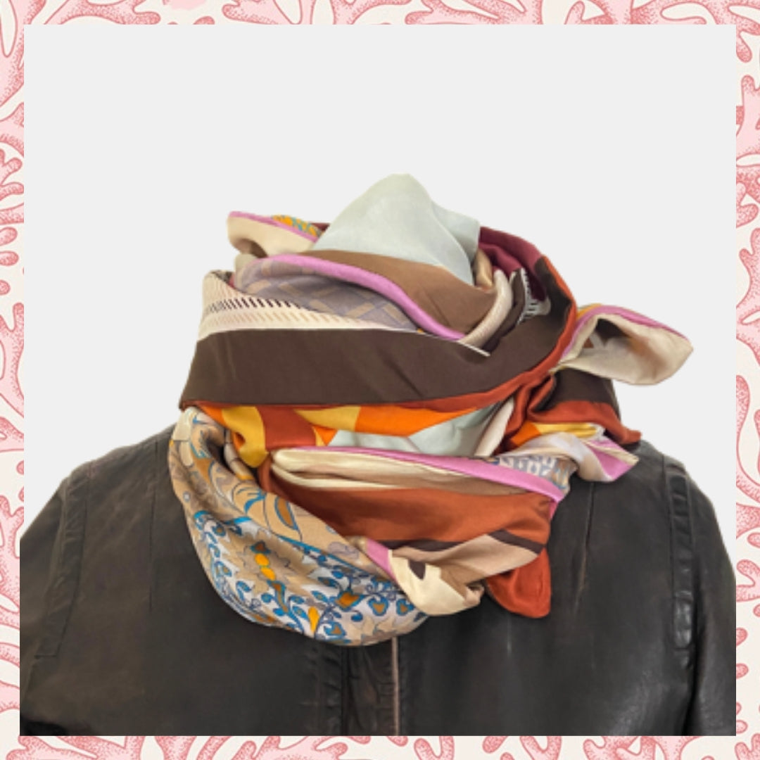 FOULARD RECTANGLE XL AMBRE
