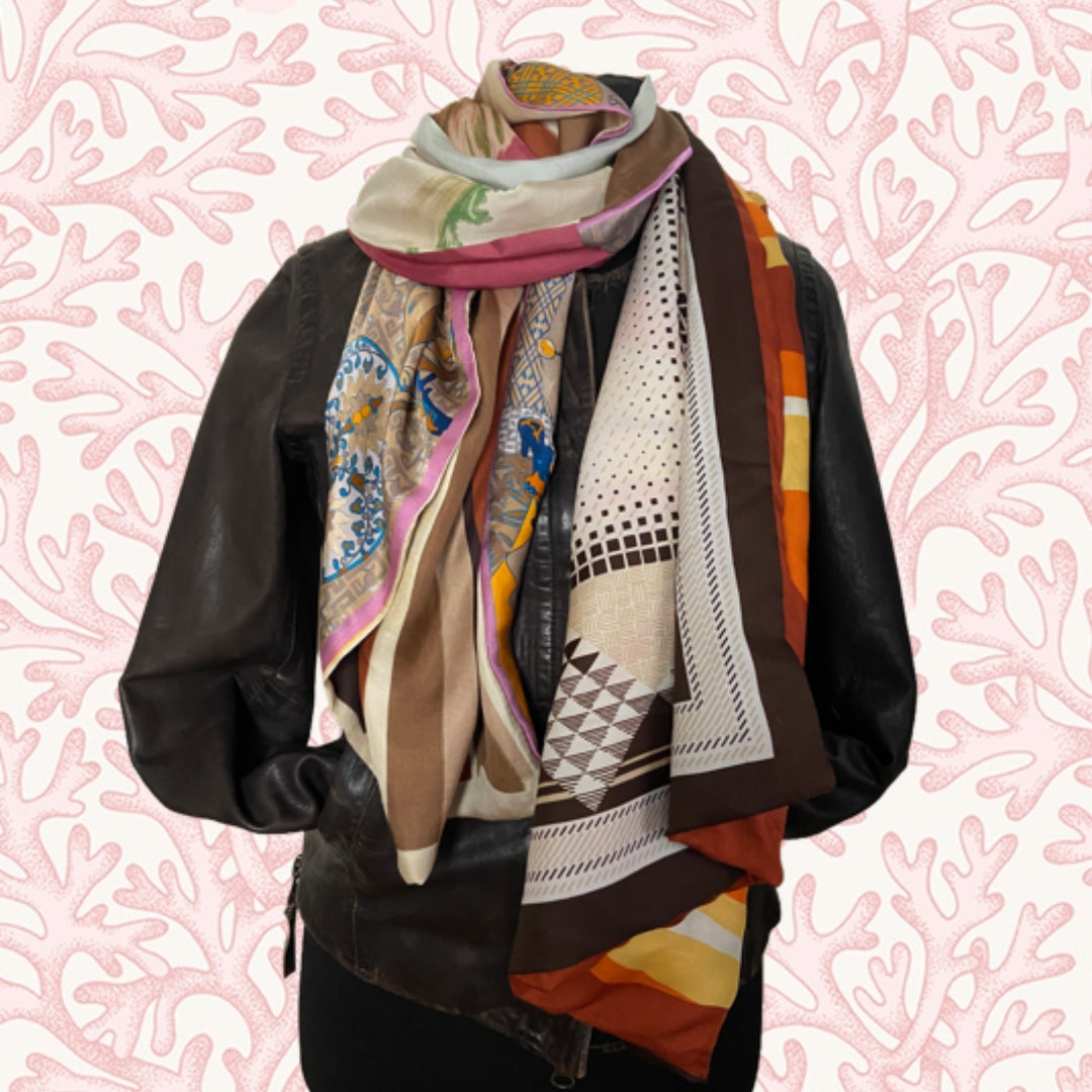FOULARD RECTANGLE XL AMBRE