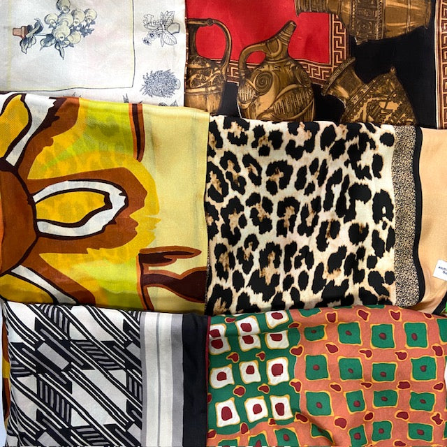 FOULARD RECTANGLE XL LINETTE - Série Léopard