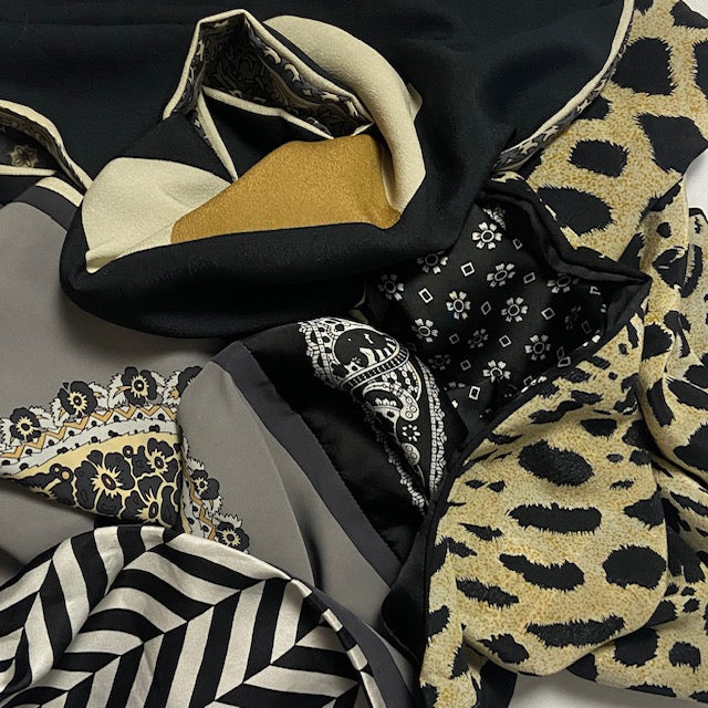 FOULARD RECTANGLE L RESEDA - Série Léopard