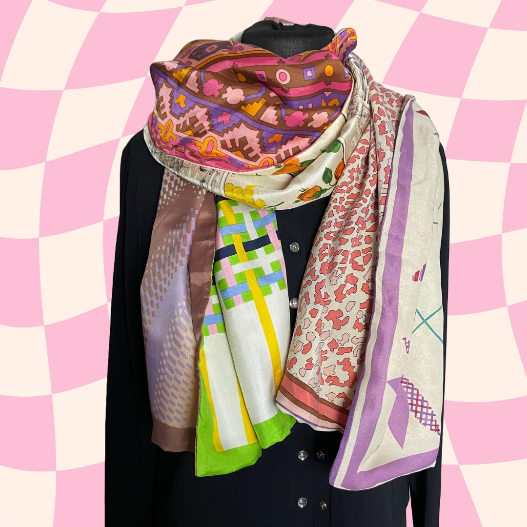 ! NOUVEAU ! FOULARD RECTANGLE XL FELICITA