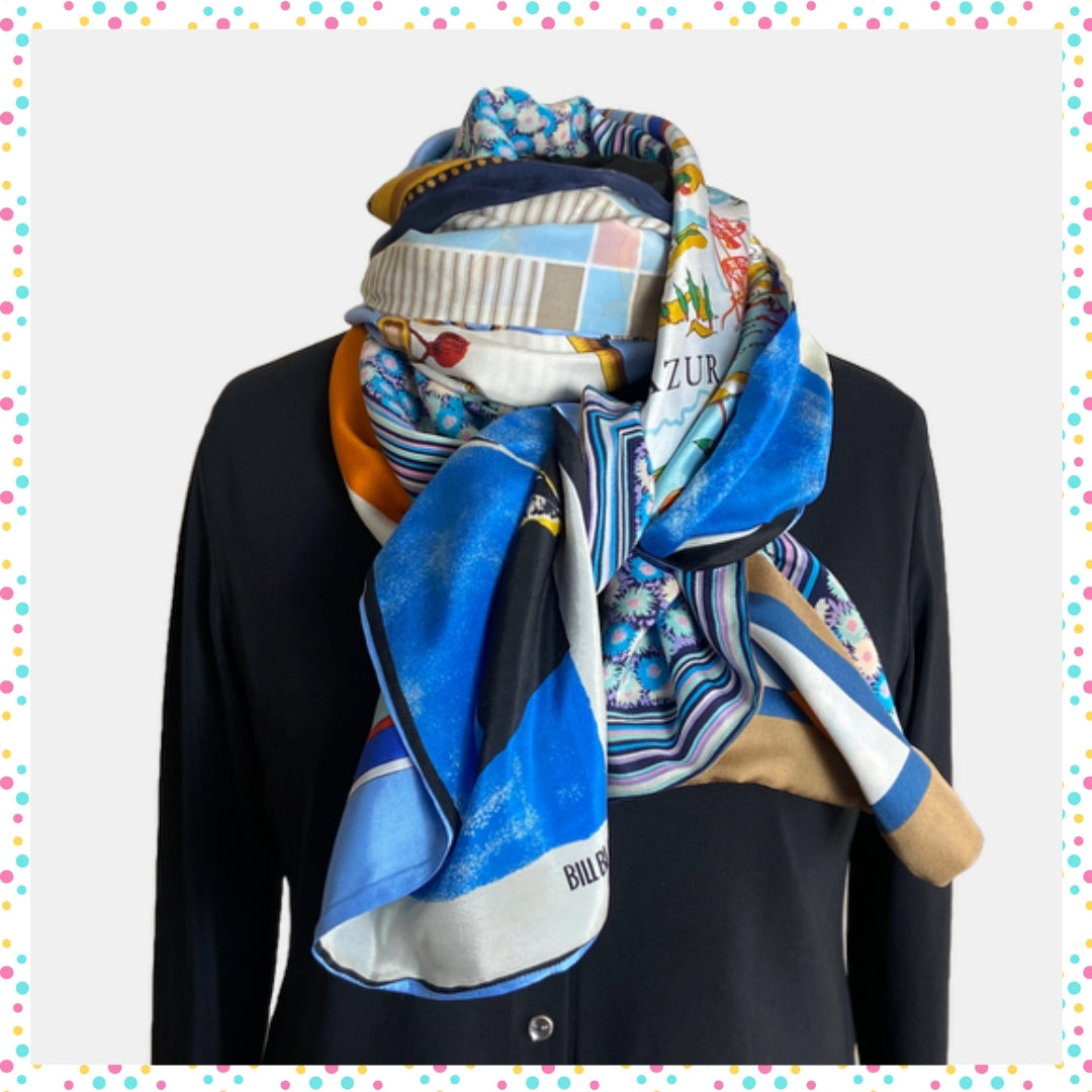 ! NOUVEAU ! FOULARD RECTANGLE XL FRANCES